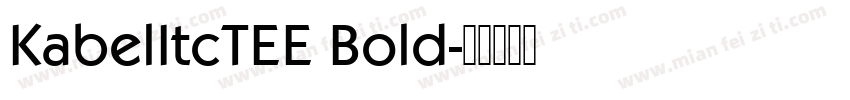 KabelItcTEE Bold字体转换